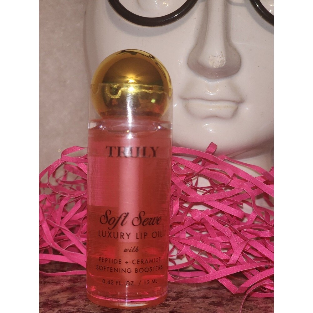 Truly SOFT SERVE Luxury Lip Oil New/Sealed w/Peptide + Ceramide 0.42 Fl Oz